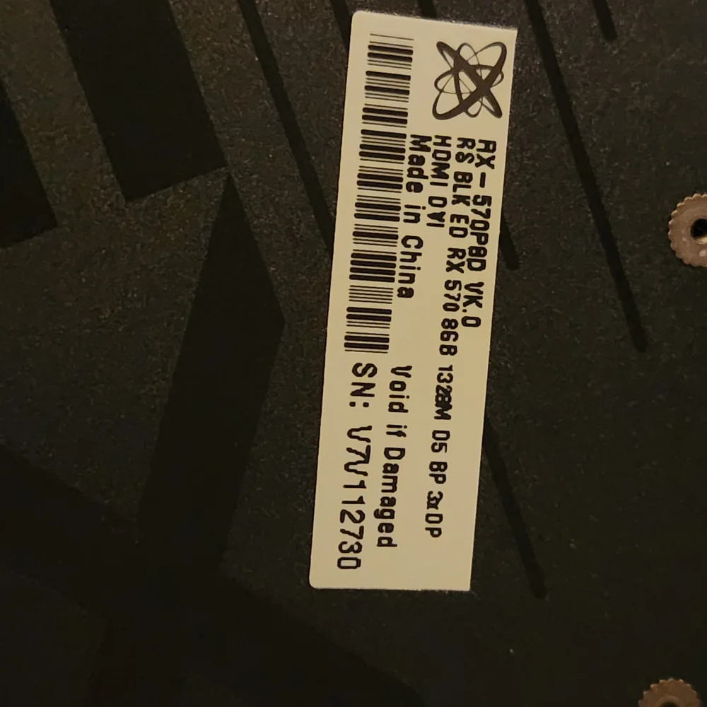 XFX Black and Red Graphics Card